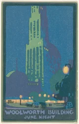 Woolworth Building juni nacht