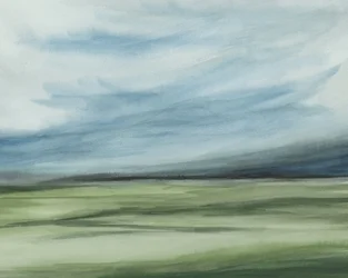 Rustige abstracte horizon