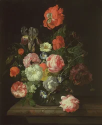 Bloem in een glazen vaas