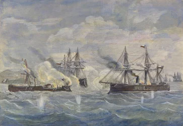 Zeegevecht tussen het Peruaanse schip 