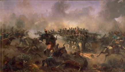 Derde Onafhankelijkheidsoorlog, Prins Umberto op het plein van Villafranca, 24 juni 1866 door Raffaele Pontremoli