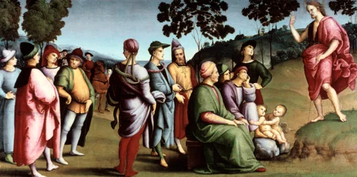 Sint Johannes de Doper predikend, 1505