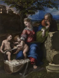 De Heilige Familie onder een eik, ca. 1518