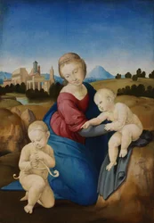 De Madonna en Kind met de jonge Johannes de Doper De Esterházy Madonna