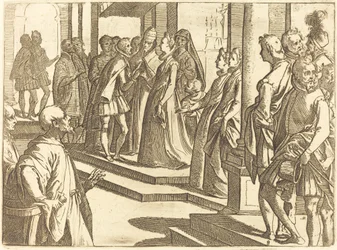 De verloving van Margaretha van Oostenrijk met Filips III, koning van Spanje