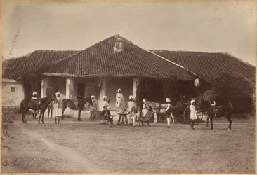 Dr. Morris en gezelschap, Jhansi (recto)