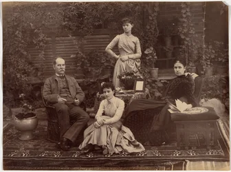 Sir Auckland Colvin en familie, Shimla