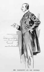 Mr. Harcourt over de Verdediging, uit een artikel getiteld 