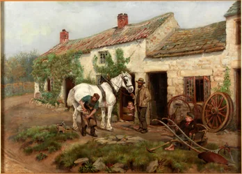 Smederij, Hexham Bridge End, 1885