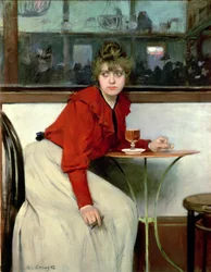 Meisje in een bar