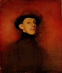 Portret van koning Alfonso XIII van Spanje (studie)