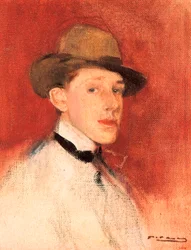Studie voor een portret van koning Alfonso XIII (of Alphonse de Bourbon) (1886-1941) (detail)