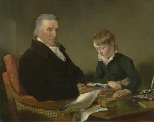 Francis Noel Clarke Mundy en zijn Kleinzoon, William Mundy