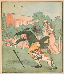 Goede man van Islington gebeten door de hond, ca. 1879