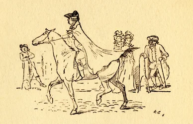 John Gilpin vertrekt op zijn reis naar Edmonton, 1878, ca. 1918