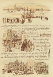 Aan onze vrienden die nog nooit in Venetië zijn geweest (chromolitho)