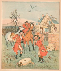 ...het volgende dat ze vonden, Was een grommende, malende slijpsteen..., 1880