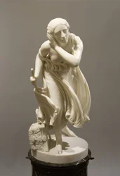 Nydia, Het blinde bloemenmeisje van Pompeii, c.1888 (marmer)