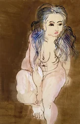 Naakte vrouw zittend; Femme Nue Assise