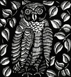 Uil, voor het gedicht Le hibou, uit Le Bestiaire ou Cortege d