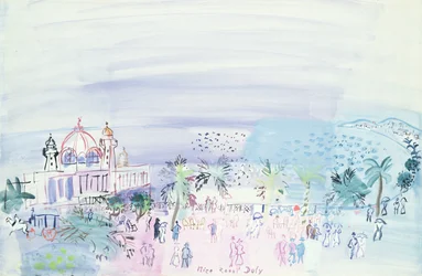 Het casino van Nice, ca. 1936 (gouache en aquarel op papier)