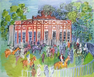 De paddock van Chantilly