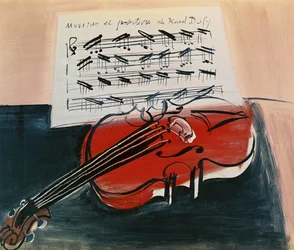 De rode viool, ca. 1948 (olieverf op doek)