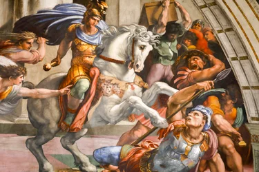 Verdrijving van Heliodorus uit de Tempel. 1511-1512 (fresco)