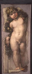 Putto met Festoen