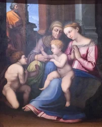 Heilige Familie met Sint Elisabeth en Sint Jan de Doper