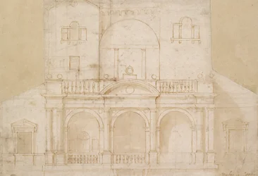 Architectonisch Ontwerp Villa Madama, begin 16e eeuw