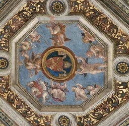 Plafond. Fresco in Stanza della Segnatura, ca. 1510-1511