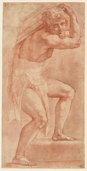 Man half-ingepakt, draagt een last, 1514-1516