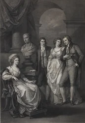 Familieportret van Catherine Petrovna Baryatinskaya 1750-1811, geboren Prinses van Holstein-Beck, 1793