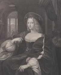 Portret van Doña Isabel de Requesens y Enríques de Cardona-Anglesola, 1821