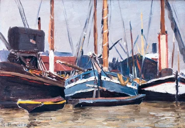Boten in een haven