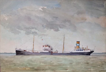 Vracht op de monding van de Gironde