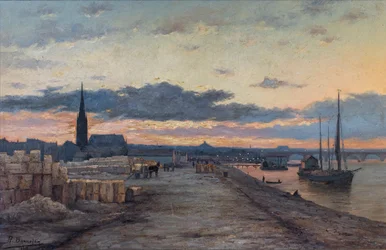 Olieverfschilderij, Eglise Saint-Pierre-aux-Liens, La cale aux pierre, Bernard Bonnefon, 2013 (foto)