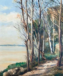 Pad langs de monding van de Gironde, 16 maart