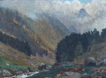 Vallee de Lutour, 8-9-1939 (oil on wood)