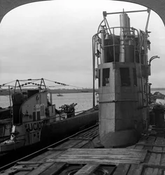 Commandotoren van een mijnenleggende Duitse U-boot, Eerste Wereldoorlog, 1914-1918