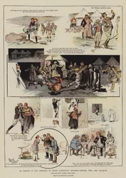 Een episode in de vooruitgang van drie hedendaagse pelgrims, Tiddler, Tigg en Tallboys (chromolitho)