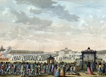 Troepen op het Champ de Mars