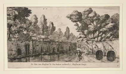 De tuin van Monsieur de Nue in S. Marsiou, buitenwijk van Parijs