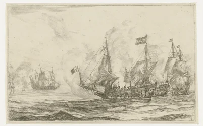 Zeeslag met overname van een schip