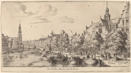 Noordenmarkt met de Noorden Kerk