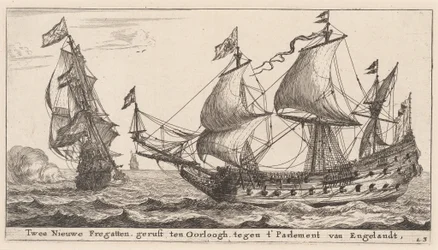 Twee Nederlandse Fregatten
