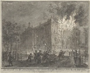Brand in het stadhuis van Amsterdam, 1762