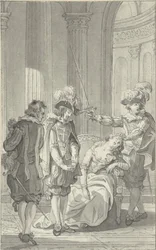 Illustratie voor het toneelstuk Ines de Castro van Rhijnvis Feith