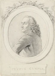 Portret van professor Petrus Camper